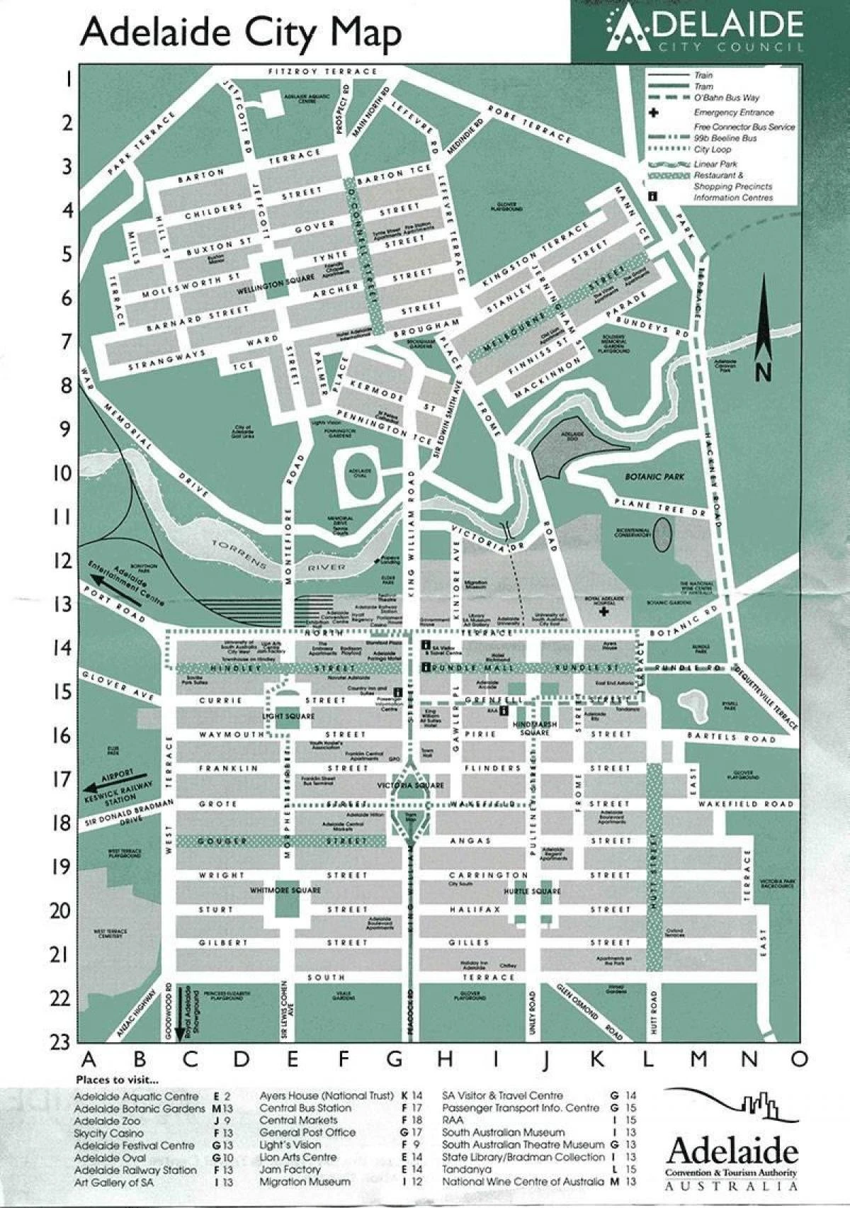 map of Adelaide australia