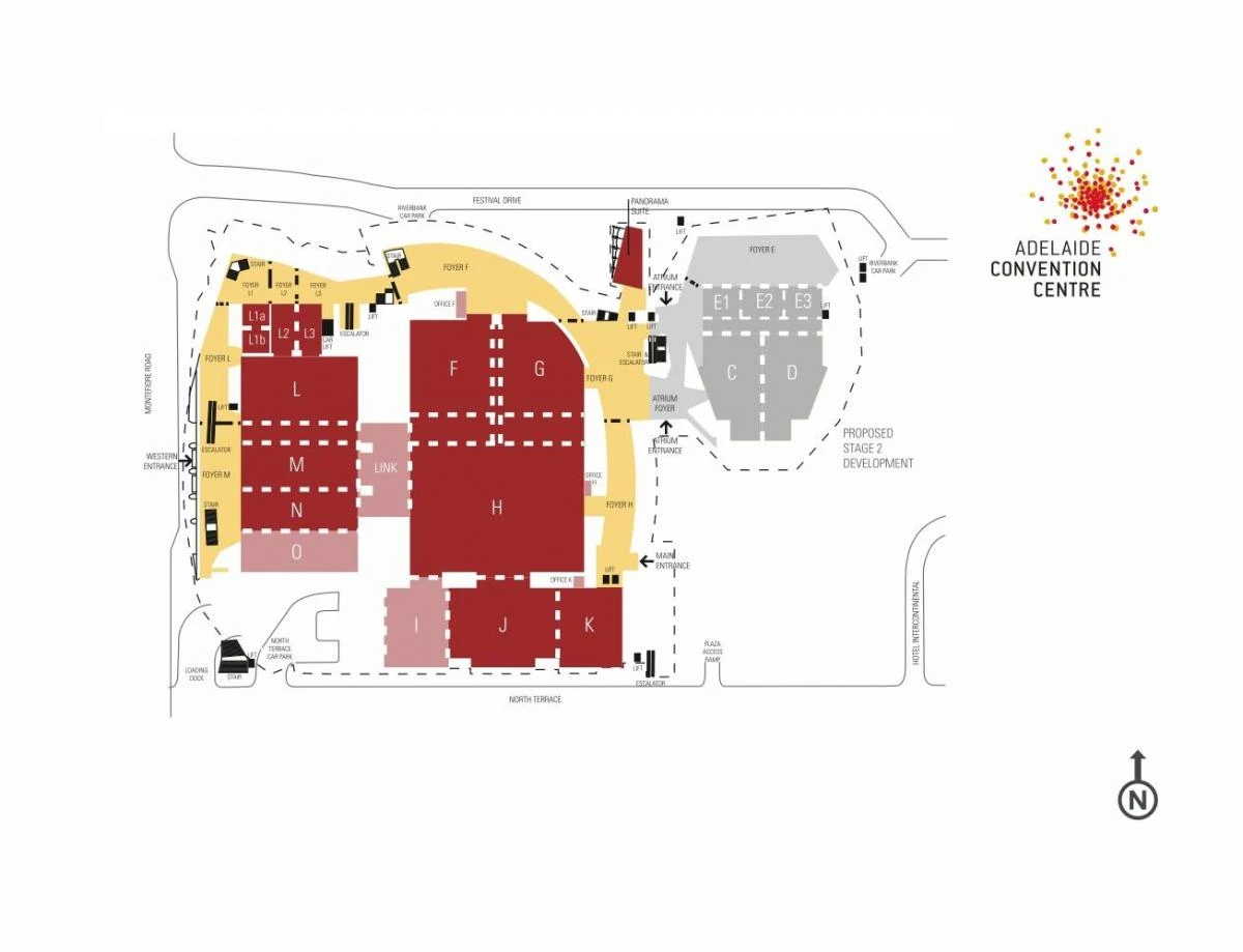 map of Adelaide convention centre