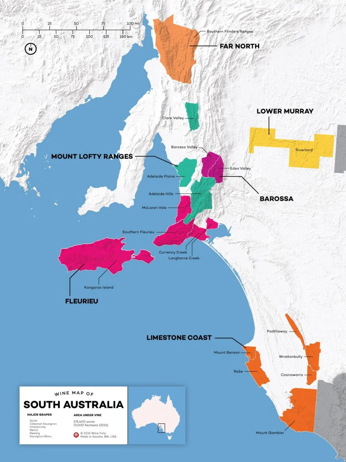 Adelaide wineries map