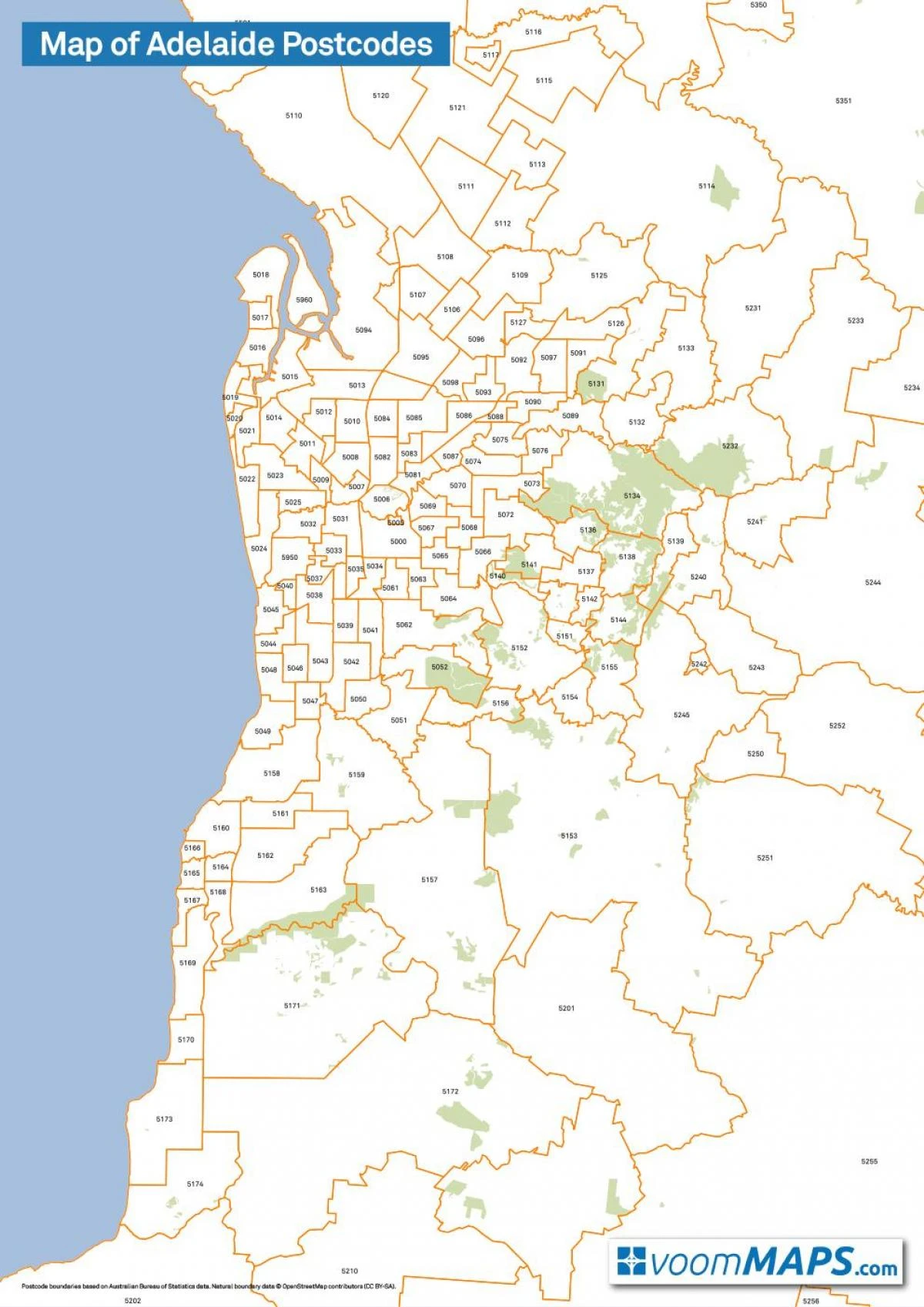 map of Adelaide metropolitan area