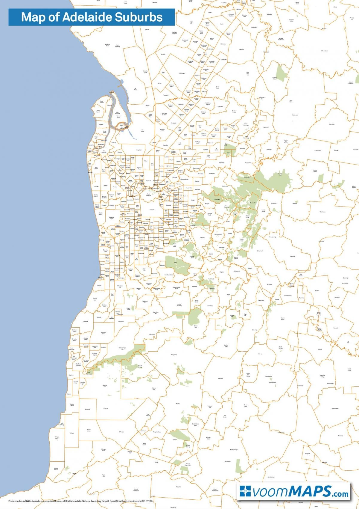 western suburbs Adelaide map