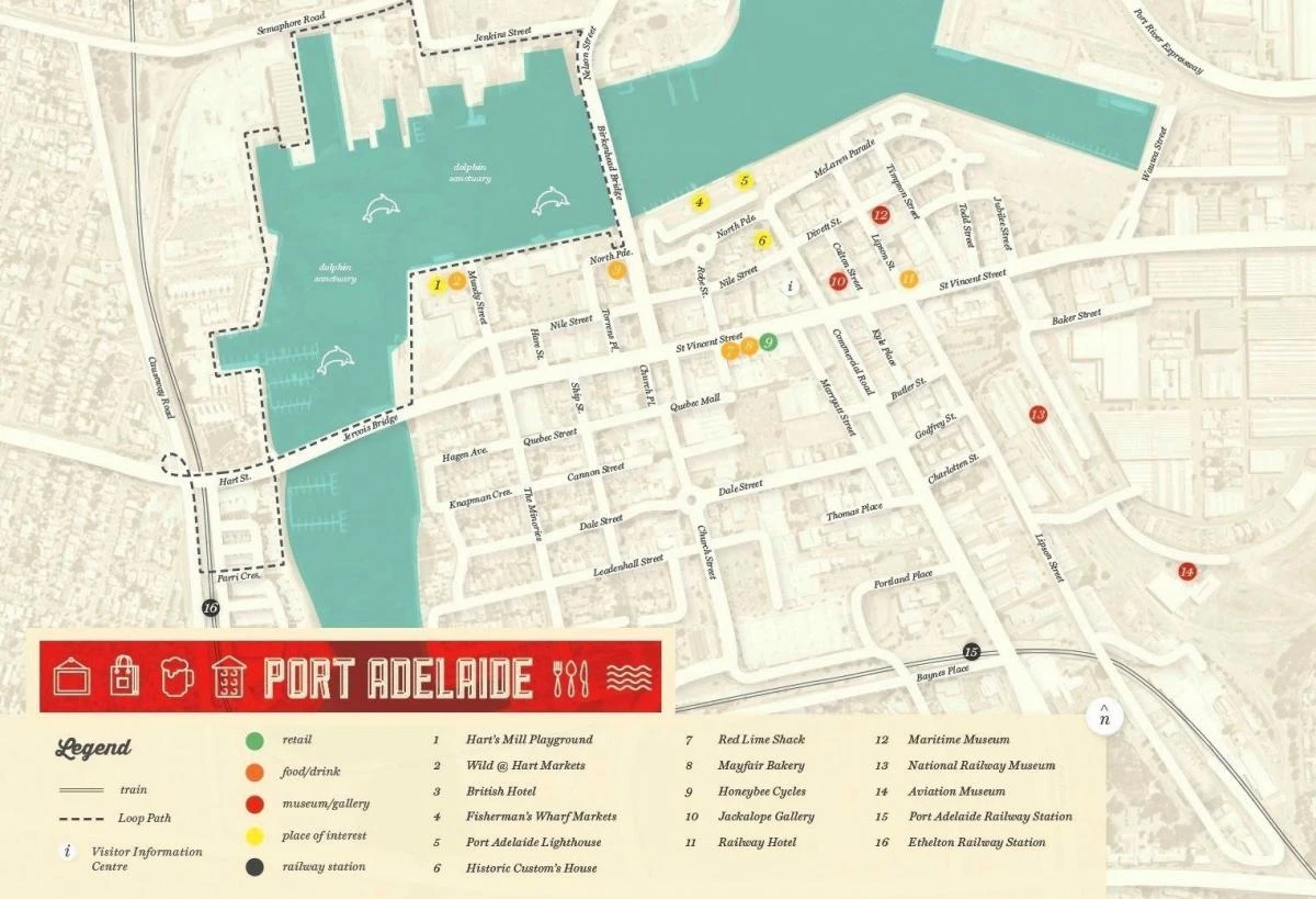 map of port Adelaide