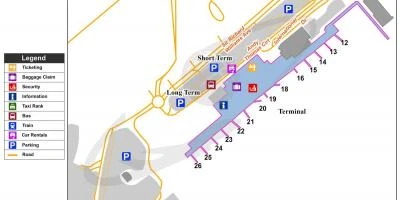 Map of Adelaide airport