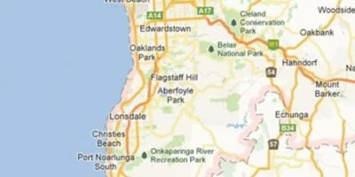 Map of Adelaide beaches