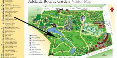 Botanic gardens Adelaide map