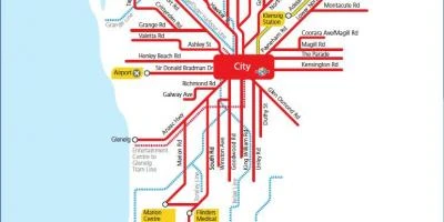 Map bus Adelaide