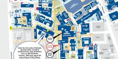 University of Adelaide campus map
