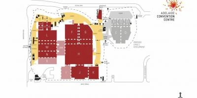 Map of Adelaide convention centre
