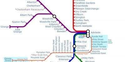 Adelaide subway map
