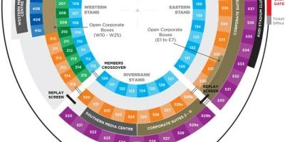 Adelaide oval seating map afl