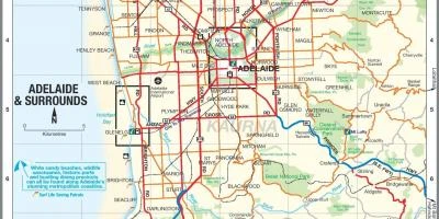 Map of Adelaide suburbs