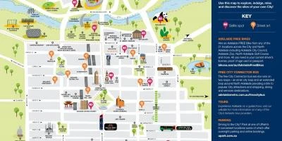 Map of Adelaide city centre