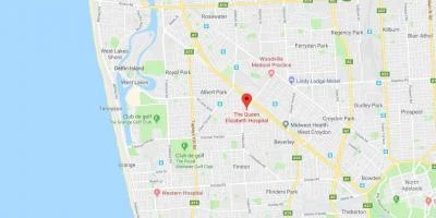 Map of Queen Elizabeth hospital Adelaide